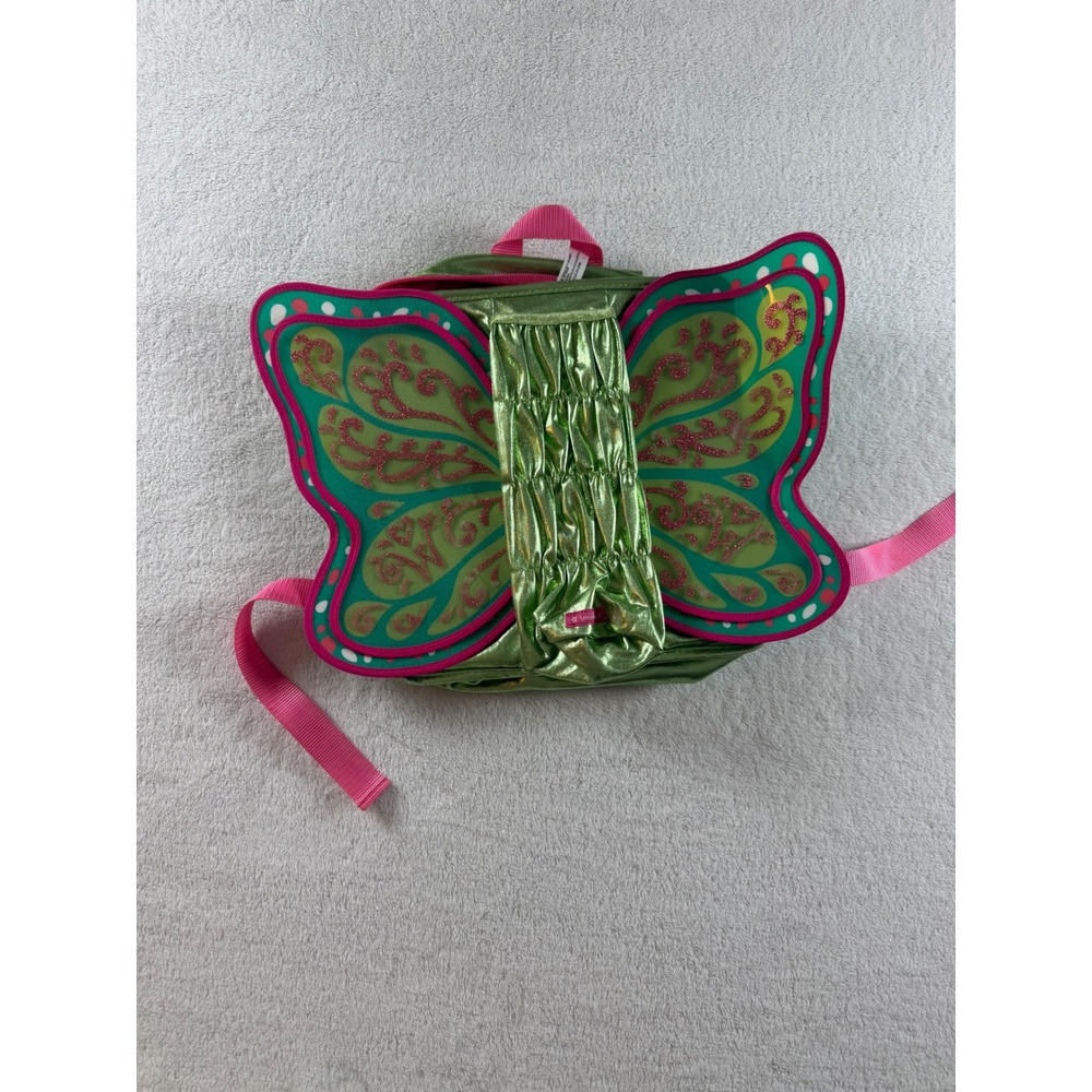 American Girl Butterfly Backpack Green Metallic Pink Wings GDW39 2019 Kids Bag